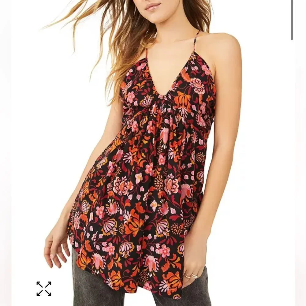 Free People Womens Size XS Pixie Cross Back Tunic Top